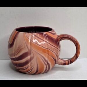 Starbucks Halloween pumpkin Marble Swirl Mug in Rich Brown and Cream